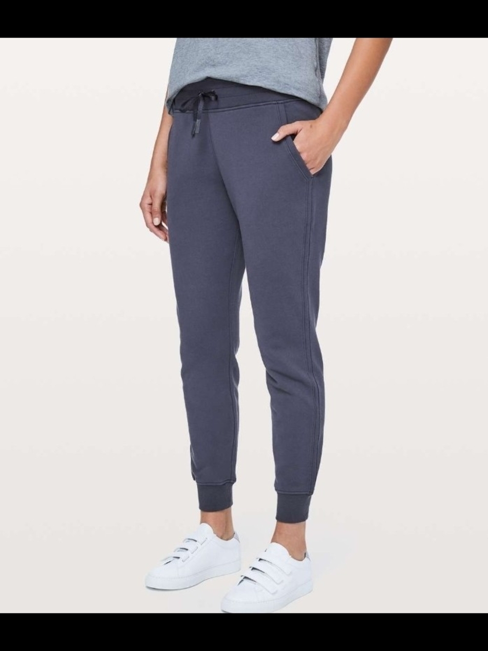 lululemon athletica Women's Charcoal Blue Drawstring Joggers
